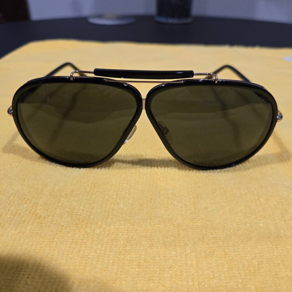 Tom Ford Cedric Sunglasses - TF509 01A 65-5 135-3 - Black/Palladium